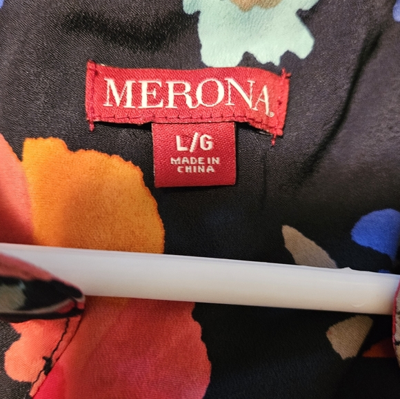 Merona floral sleeveless top - Picture 9 of 11